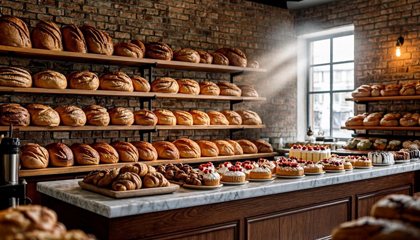 Intérieur luxueux de la Boulangerie OR